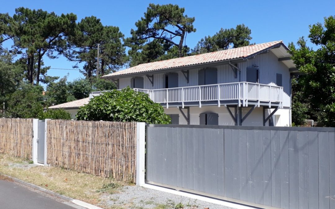 Surélévation et rénovation d’une maison individuelle  Piraillan – Lège Cap-Ferret – Bassin d’Arcachon