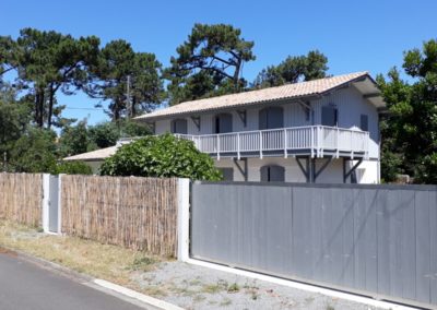 Surélévation et rénovation d’une maison individuelle  Piraillan – Lège Cap-Ferret – Bassin d’Arcachon