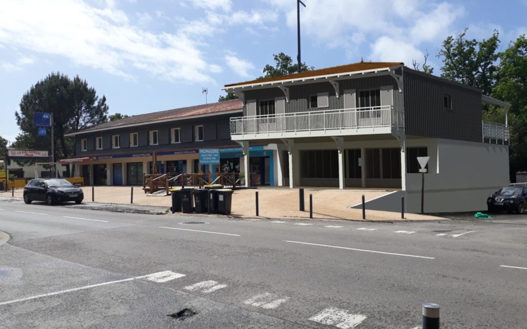 Extension bâtiment commercial et habitation Grand-Piquey – Lège Cap-Ferret